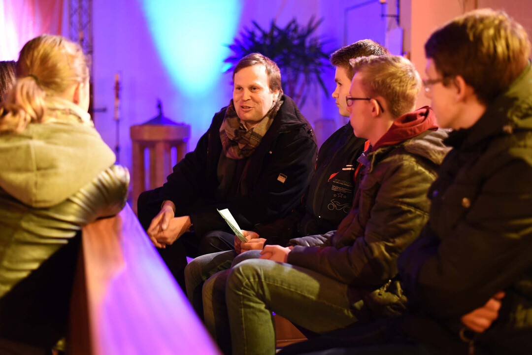 Diakon Martin Hufelschulte erzählte von seiner persönlichen Berufungsgeschichte.