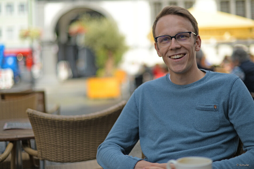 Erik Dünschede im Gespräch über seinen Glauben.