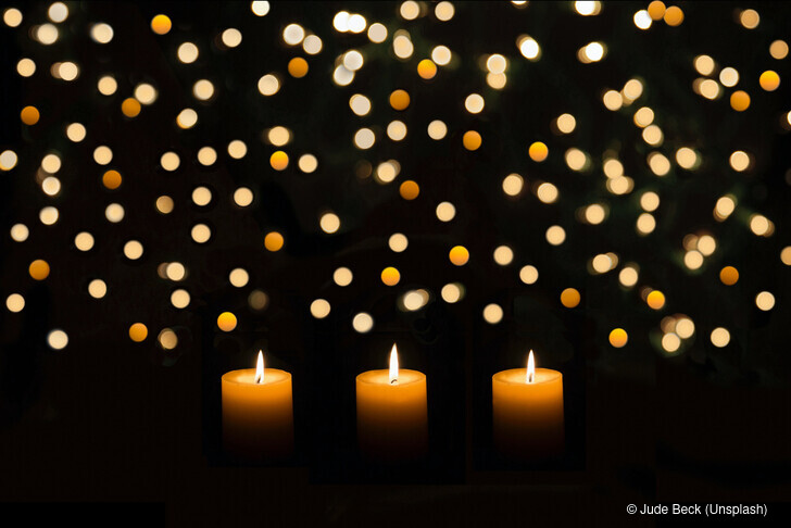 Rorategottesdienste finden nur bei Kerzenlicht statt.